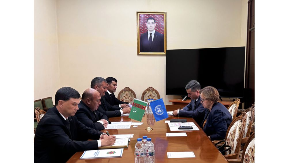 TÜRKMENISTANYŇ DAŞKY GURŞAWY GORAMAK MINISTRI BMG-NIŇ ÖSÜŞ MAKSATNAMASYNYŇ TÜRKMENISTANDAKY HEMIŞELIK WEKILI BILEN DUŞUŞDY